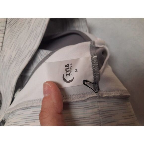 Zyia Active Luxe Strappy Sports Bra Size Medium Heathered Gray M - Picture 3 of 3